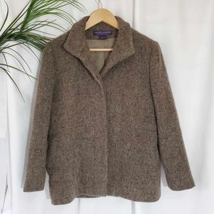 Ralph Lauren Collection Purple Label Wool & Cashmere Mini Trench Coat
